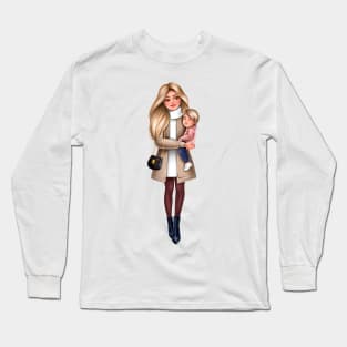 Mother with son Long Sleeve T-Shirt